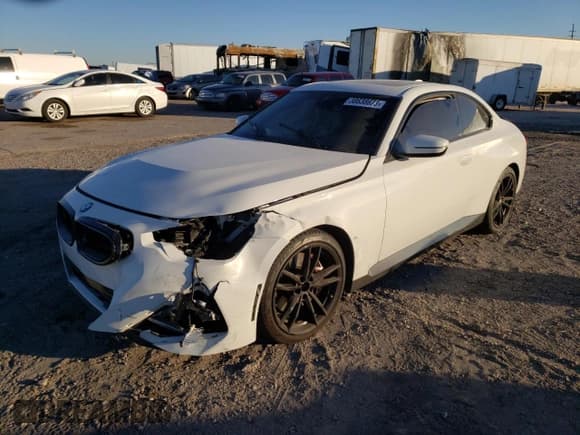 ✅ 2022 BMW 2 Series 230i • VIN: 3MW23CM00N8C47959 • Лот: 38638673. Опубликован ранее на Copart с пробегом Не указан. Бесплатный доступ к архиву аукционных продаж из США и подробный отчёт об истории автомобиля на DreamBid. Изображение 1.