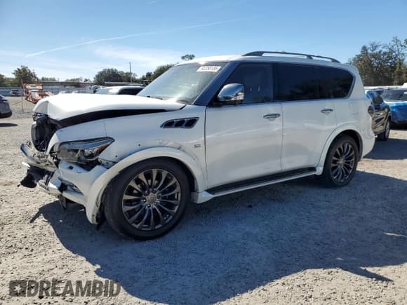 ✅ 2015 Infiniti QX80 • VIN: JN8AZ2NE7F9084319 • Lot: 92256135. Listed on Copart with 197,508 mi. Free auction sales archive from the USA and detailed vehicle history report at DreamBid. Image 1.