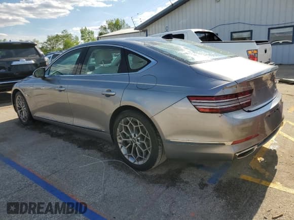 ✅ 2023 Genesis G80 2.5T • VIN: KMTGB4SC8PU142768 • Лот: 58481075. Опубликован ранее на Copart с пробегом 41 278 миль. Бесплатный доступ к архиву аукционных продаж из США и подробный отчёт об истории автомобиля на DreamBid. Изображение 2.