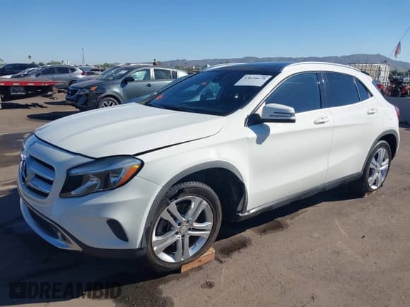 ✅ 2016 Mercedes-Benz GLA 250 • VIN: WDCTG4GB4GJ190455 • Lot: 43634678. Wystawiony na IAAI z przebiegiem 87 059 mil. Bezpłatny archiwum sprzedaży aukcyjnych z USA i szczegółowy raport historii pojazdu na DreamBid. Zdjęcie 2.