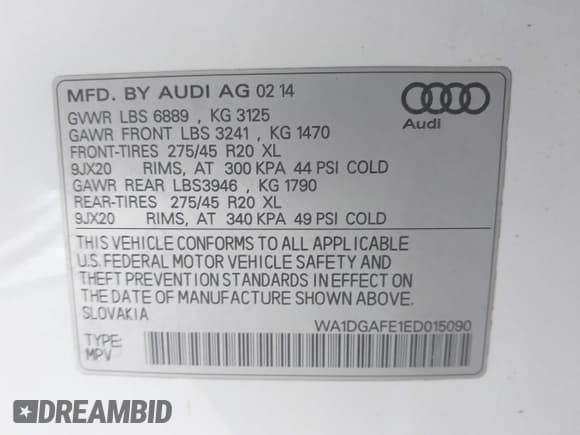 ✅ 2014 Audi Q7 S line Prestige • VIN: WA1DGAFE1ED015090 • Lot: 42316291. Wystawiony na IAAI z przebiegiem 110 781 mil. Bezpłatny archiwum sprzedaży aukcyjnych z USA i szczegółowy raport historii pojazdu na DreamBid. Zdjęcie 9.