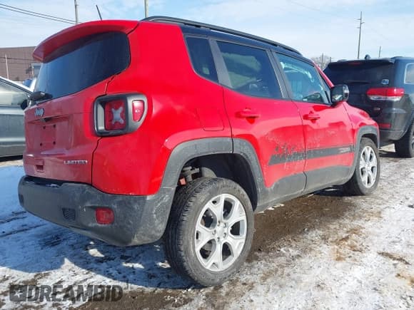 ✅ 2023 Jeep Renegade Limited • VIN: ZACNJDD11PPP35035 • Lot: 41355944. Listed on IAAI with Not provided. Free auction sales archive from the USA and detailed vehicle history report at DreamBid. Image 4.