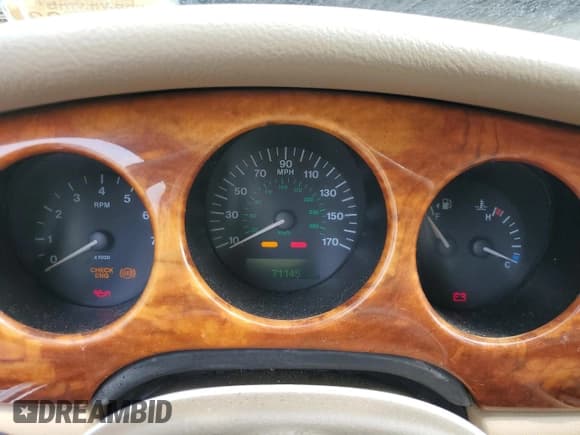 ✅ 1999 Jaguar XJ • VIN: SAJHX1044XC865054 • Lot: 57825325. Wystawiony na Copart z przebiegiem 71 145 mil. Bezpłatny archiwum sprzedaży aukcyjnych z USA i szczegółowy raport historii pojazdu na DreamBid. Zdjęcie 9.