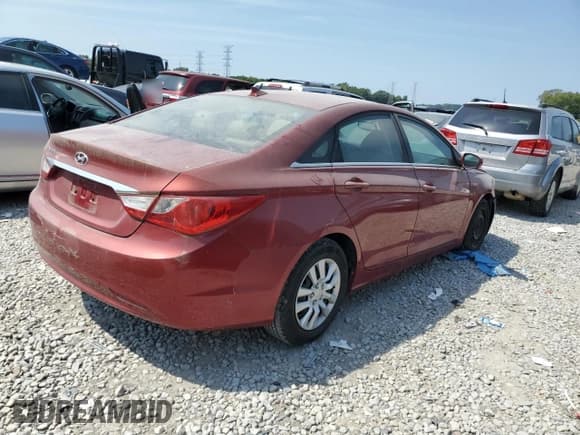 ✅ 2013 Hyundai Sonata GLS • VIN: 5NPEB4AC6DH535729 • Lot: 68355584. Listed on Copart with Not provided. Free auction sales archive from the USA and detailed vehicle history report at DreamBid. Image 3.
