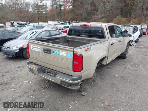 ✅ 2022 Chevrolet Colorado 4WD Z71 • VIN: 1GCGTDEN8N1296338 • Lot: 43591648. Listed on IAAI with 60,426 mi. Free auction sales archive from the USA and detailed vehicle history report at DreamBid. Image 4.