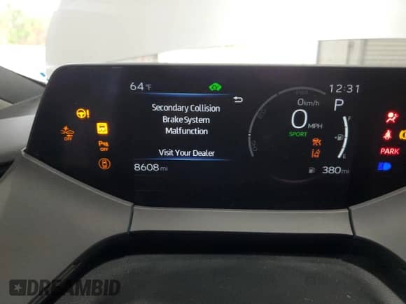 2024 Toyota Prius Limited with VIN JTDADABU8R3019468, listed as a Copart auction lot 82739715 with 8,608 mi miles and Salvage title. Bid and sale history available at DreamBid. Image 9.