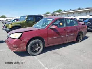 2006 Chevrolet Malibu 2LT with VIN 1G1ZT51856F295773, listed as a Copart auction lot 70521485 with Not provided miles and Salvage title. Bid and sale history available at DreamBid. Image 1.