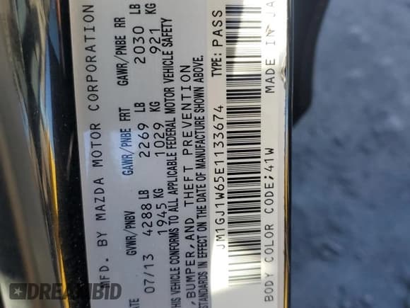 ✅ 2014 Mazda 6 i Grand Touring • VIN: JM1GJ1W65E1133674 • Lot: 85410515. Wystawiony na Copart z przebiegiem 213 252 mil. Bezpłatny archiwum sprzedaży aukcyjnych z USA i szczegółowy raport historii pojazdu na DreamBid. Zdjęcie 12.