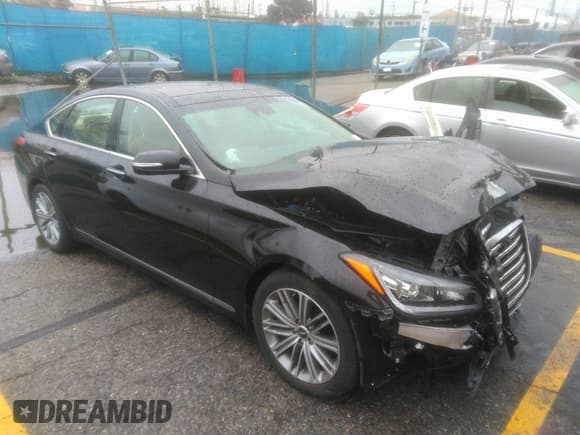 ✅ 2018 Genesis G80 3.8L • VIN: KMHGN4JEXJU232709 • Lot: 41886564. Listed on IAAI with 21,307 mi. Free auction sales archive from the USA and detailed vehicle history report at DreamBid. Image 1.