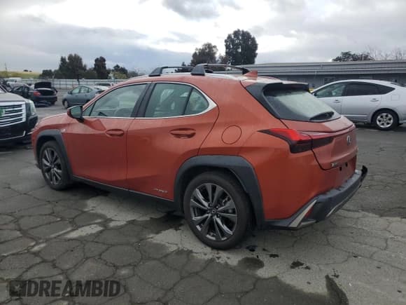 ✅ 2020 Lexus UX 250h F Sport • VIN: JTHR9JBH1L2026913 • Lot: 53477275. Listed on Copart with 56,518 mi. Free auction sales archive from the USA and detailed vehicle history report at DreamBid. Image 2.