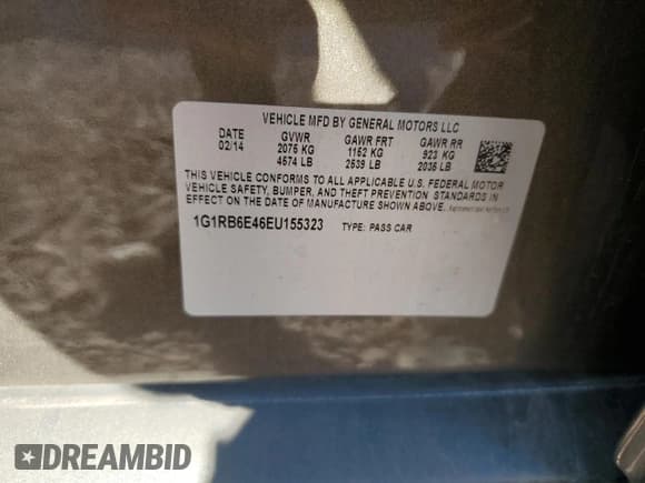 ✅ 2014 Chevrolet Volt • VIN: 1G1RB6E46EU155323 • Lot: 66080364. Wystawiony na Copart z przebiegiem 133 554 mil. Bezpłatny archiwum sprzedaży aukcyjnych z USA i szczegółowy raport historii pojazdu na DreamBid. Zdjęcie 12.