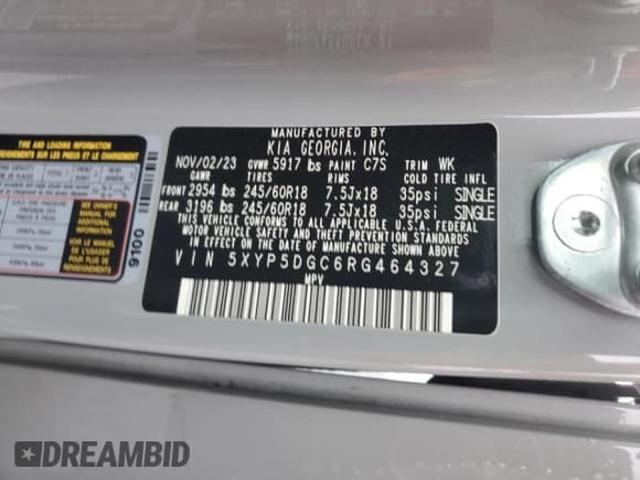 ✅ 2024 Kia Telluride SX X-Pro • VIN: 5XYP5DGC6RG464327 • Lot: 90929125. Wystawiony na Copart z przebiegiem 31 557 mil. Bezpłatny archiwum sprzedaży aukcyjnych z USA i szczegółowy raport historii pojazdu na DreamBid. Zdjęcie 13.