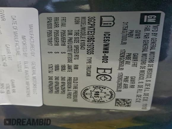 ✅ 2011 Chevrolet Silverado 1500 LTZ • VIN: 3GCPKTE31BG197935 • Lot: 96924865. Wystawiony na Copart z przebiegiem 187 158 mil. Bezpłatny archiwum sprzedaży aukcyjnych z USA i szczegółowy raport historii pojazdu na DreamBid. Zdjęcie 12.