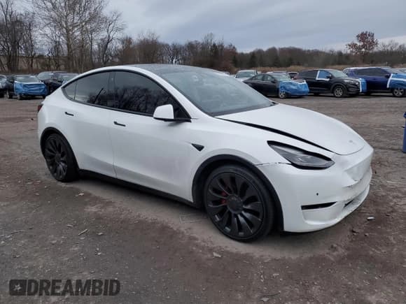 ✅ 2022 Tesla Model Y Performance • VIN: 7SAYGDEF0NF309384 • Lot: 93560575. Listed on Copart with 86,506 mi. Free auction sales archive from the USA and detailed vehicle history report at DreamBid. Image 4.