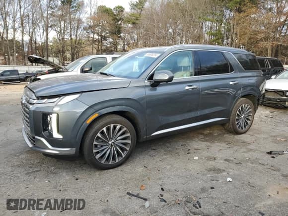 ✅ 2024 Hyundai Palisade Calligraphy • VIN: KM8R74GE3RU751980 • Лот: 85806354. Опубликован ранее на Copart с пробегом 4 843 миль. Бесплатный доступ к архиву аукционных продаж из США и подробный отчёт об истории автомобиля на DreamBid. Изображение 1.