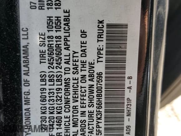 ✅ 2017 Honda Ridgeline RTL-T • VIN: 5FPYK3F66HB007596 • Lot: 81431595. Wystawiony na Copart z przebiegiem 108 852 mil. Bezpłatny archiwum sprzedaży aukcyjnych z USA i szczegółowy raport historii pojazdu na DreamBid. Zdjęcie 13.