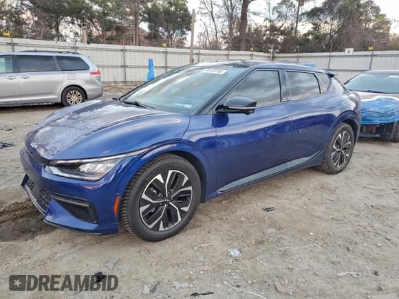 ✅ 2023 Kia EV6 GT-Line • VIN: KNDC44LA9P5101774 • Лот: 94455755. Опубликован ранее на Copart с пробегом 37 169 миль. Бесплатный доступ к архиву аукционных продаж из США и подробный отчёт об истории автомобиля на DreamBid. Изображение 1.