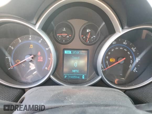 2014 Chevrolet Cruze 1LT z VIN 1G1PC5SB7E7104686, wystawiony jako Copart lot #87261175 z przebiegiem 114 359 mil mil oraz Szkoda całkowita • Salvage title. Historia ofert i sprzedaży dostępna na DreamBid. Obrazek 9.