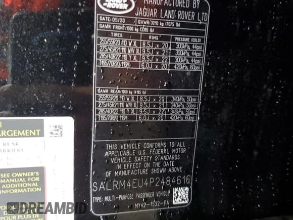 ✅ 2023 Land Rover Discovery HSE R-Dynamic • VIN: SALRM4EU4P2484616 • Lot: 66386055. Wystawiony na Copart z przebiegiem 19 697 mil. Bezpłatny archiwum sprzedaży aukcyjnych z USA i szczegółowy raport historii pojazdu na DreamBid. Zdjęcie 14.