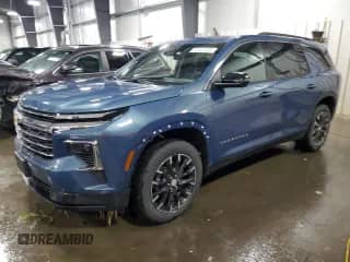 2025 Chevrolet Traverse AWD LT with VIN 1GNEVGRS8SJ152262, listed as a Copart auction lot 62428365 with 4,981 mi miles and Salvage title. Bid and sale history available at DreamBid. Image 1.