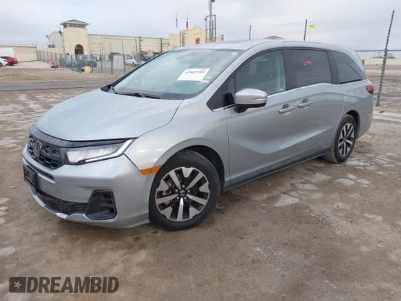 ✅ 2025 Honda Odyssey EX-L • VIN: 5FNRL6H63SB071224 • Lot: 43803789. Wystawiony na IAAI z przebiegiem 20 394 mil. Bezpłatny archiwum sprzedaży aukcyjnych z USA i szczegółowy raport historii pojazdu na DreamBid. Zdjęcie 2.