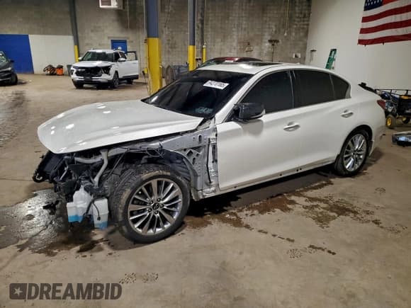 ✅ 2019 Infiniti Q50 Luxe • VIN: JN1EV7AR3KM594014 • Lot: 94270165. Wystawiony na Copart z przebiegiem 87 283 mil. Bezpłatny archiwum sprzedaży aukcyjnych z USA i szczegółowy raport historii pojazdu na DreamBid. Zdjęcie 1.