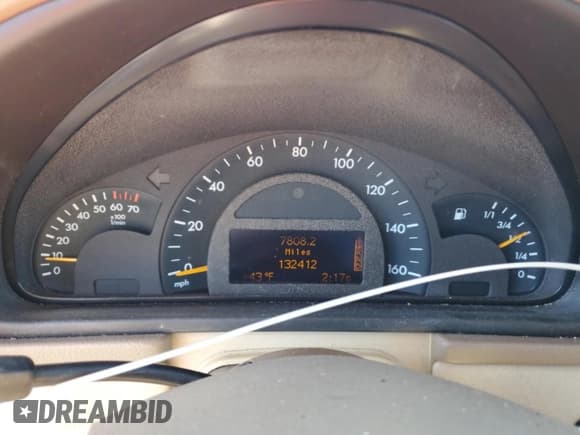 ✅ 2001 Mercedes-Benz C 230/260/280/320 • VIN: WDBRF61J51F116503 • Lot: 89135335. Listed on Copart with 132,412 mi. Free auction sales archive from the USA and detailed vehicle history report at DreamBid. Image 9.