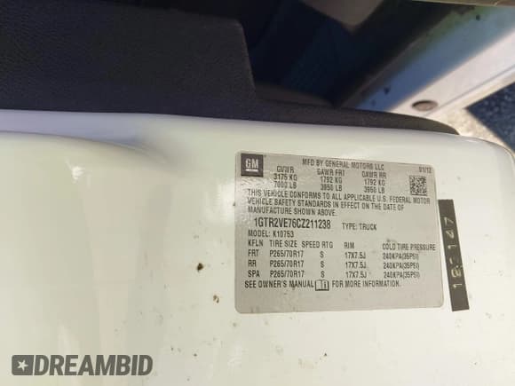 ✅ 2012 GMC Sierra 1500 SLE • VIN: 1GTR2VE76CZ211238 • Lot: 43597696. Wystawiony na IAAI z przebiegiem 243 315 mil. Bezpłatny archiwum sprzedaży aukcyjnych z USA i szczegółowy raport historii pojazdu na DreamBid. Zdjęcie 9.