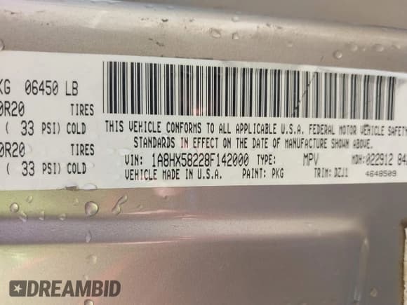 ✅ 2008 Chrysler Aspen Limited • VIN: 1A8HX58228F142000 • Lot: 43735548. Wystawiony na IAAI z przebiegiem 243 648 mil. Bezpłatny archiwum sprzedaży aukcyjnych z USA i szczegółowy raport historii pojazdu na DreamBid. Zdjęcie 9.