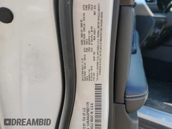 ✅ 2023 Jeep Grand Cherokee Laredo • VIN: 1C4RJKAG5P8821179 • Лот: 54666005. Опубликован ранее на Copart с пробегом 13 225 миль. Бесплатный доступ к архиву аукционных продаж из США и подробный отчёт об истории автомобиля на DreamBid. Изображение 12.