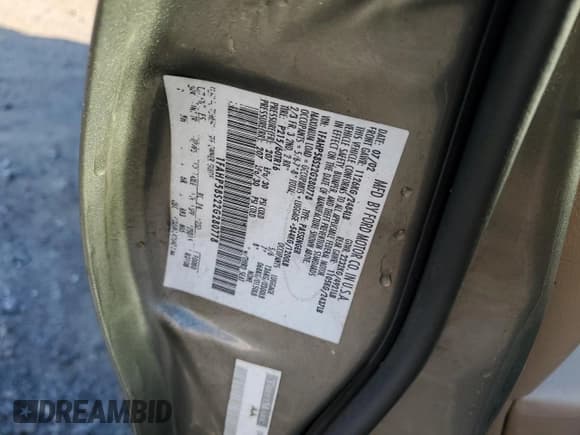 ✅ 2002 Ford Taurus SE Standard • VIN: 1FAHP58S22G280778 • Lot: 42013935. Wystawiony na Copart z przebiegiem 255 134 mil. Bezpłatny archiwum sprzedaży aukcyjnych z USA i szczegółowy raport historii pojazdu na DreamBid. Zdjęcie 14.