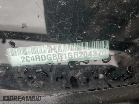 ✅ 2016 Dodge Grand Caravan SE • VIN: 2C4RDGBG1GR204370 • Lot: 82245345. Wystawiony na Copart z przebiegiem 94 297 mil. Bezpłatny archiwum sprzedaży aukcyjnych z USA i szczegółowy raport historii pojazdu na DreamBid. Zdjęcie 13.