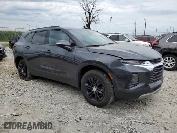 2022 Chevrolet Blazer LT with VIN 3GNKBCR4XNS220523, listed as a Copart auction lot 67065054 with 45,215 mi miles and Salvage title. Bid and sale history available at DreamBid. Image 4.