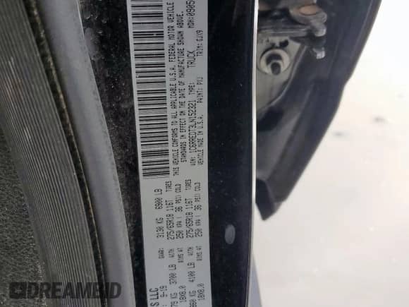 2020 Ram 1500 Laramie with VIN 1C6RREDT3LN152321, listed as a Copart auction lot 62487735 with 86,441 mi miles and Salvage title. Bid and sale history available at DreamBid. Image 12.