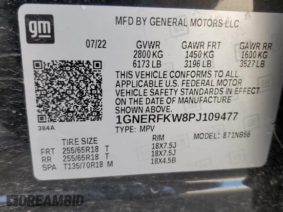 ✅ 2023 Chevrolet Traverse LS • VIN: 1GNERFKW8PJ109477 • Lot: 90623565. Wystawiony na Copart z przebiegiem 68 685 mil. Bezpłatny archiwum sprzedaży aukcyjnych z USA i szczegółowy raport historii pojazdu na DreamBid. Zdjęcie 13.