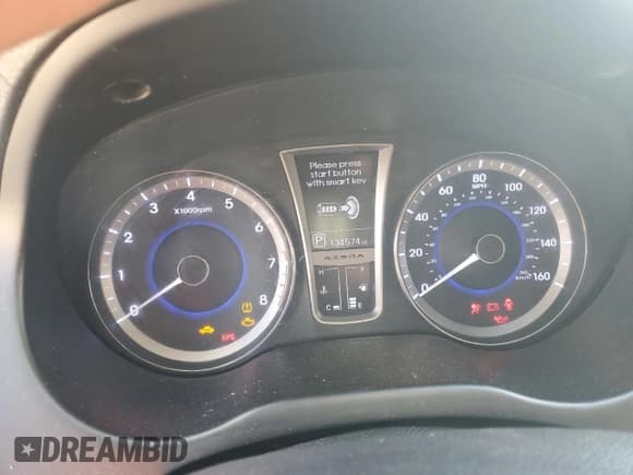 ✅ 2012 Hyundai Azera • VIN: KMHFG4JG9CA178542 • Lot: 91980505. Listed on Copart with 134,574 mi. Free auction sales archive from the USA and detailed vehicle history report at DreamBid. Image 9.