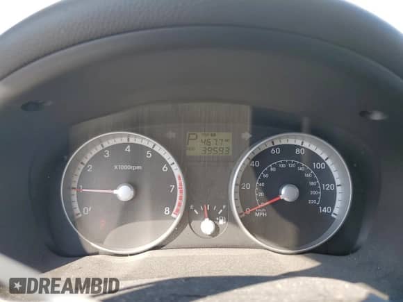 2009 Hyundai Accent Auto GLS with VIN KMHCN46CX9U296279, listed as a Copart auction lot 71914164 with 39,593 mi miles and Salvage title. Bid and sale history available at DreamBid. Image 9.