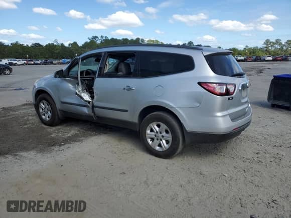 2015 Chevrolet Traverse LS z VIN 1GNKRFED9FJ346992, wystawiony jako Copart lot #84808325 z przebiegiem 147 234 mil mil oraz Szkoda całkowita • Salvage title. Historia ofert i sprzedaży dostępna na DreamBid. Obrazek 2.