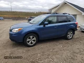 2015 Subaru Forester Premium with VIN JF2SJADCXFH548471, listed as a Copart auction lot 89860555 with 104,225 mi miles and Salvage title. Bid and sale history available at DreamBid. Image 1.