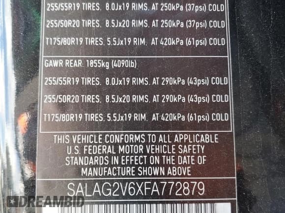 ✅ 2015 Land Rover LR4 HSE • VIN: SALAG2V6XFA772879 • Лот: 48940145. Опубликован ранее на Copart с пробегом 73 611 миль. Бесплатный доступ к архиву аукционных продаж из США и подробный отчёт об истории автомобиля на DreamBid. Изображение 14.