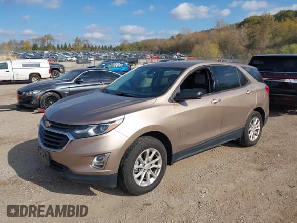 ✅ 2019 Chevrolet Equinox LS • VIN: 2GNAXSEVXK6121233 • Лот: 43589415. Опубликован ранее на IAAI с пробегом 156 075 миль. Бесплатный доступ к архиву аукционных продаж из США и подробный отчёт об истории автомобиля на DreamBid. Изображение 2.