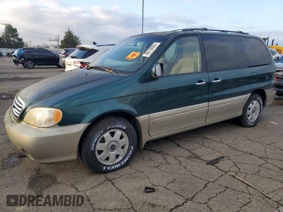 ✅ 2003 Kia Sedona LX • VIN: KNDUP131436436987 • Lot: 51501555. Listed on Copart with Not provided. Free auction sales archive from the USA and detailed vehicle history report at DreamBid. Image 1.