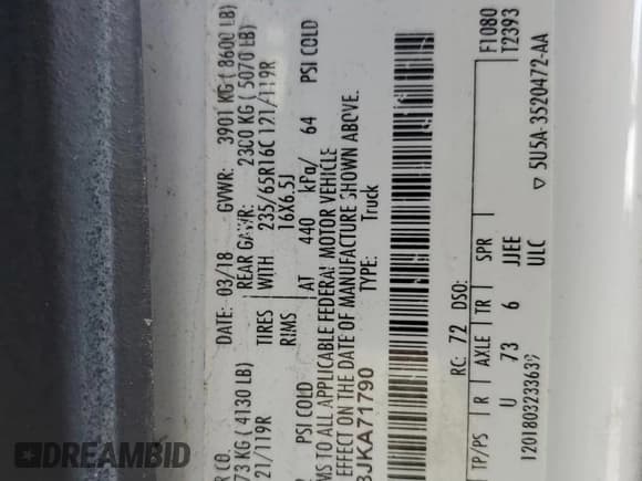 ✅ 2018 Ford Transit • VIN: 1FTYE1CM3JKA71790 • Lot: 84524545. Wystawiony na Copart z przebiegiem 231 045 mil. Bezpłatny archiwum sprzedaży aukcyjnych z USA i szczegółowy raport historii pojazdu na DreamBid. Zdjęcie 13.