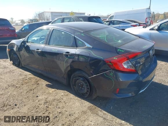 ✅ 2019 Honda Civic LX • VIN: 2HGFC2F61KH564412 • Лот: 43550302. Опубликован ранее на IAAI с пробегом 48 820 миль. Бесплатный доступ к архиву аукционных продаж из США и подробный отчёт об истории автомобиля на DreamBid. Изображение 3.