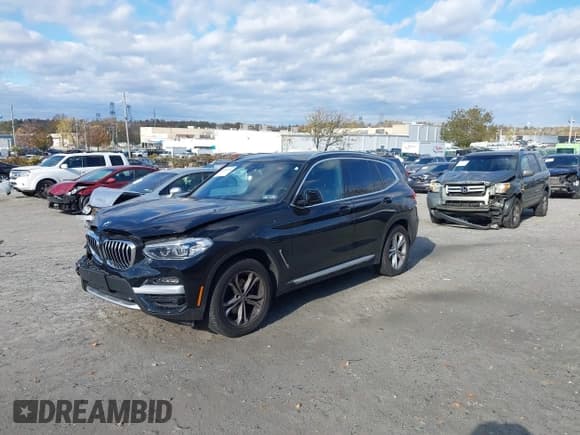 ✅ 2020 BMW X3 xDrive30i • VIN: 5UXTY5C01L9B47086 • Лот: 43586089. Опубликован ранее на IAAI с пробегом 55 327 миль. Бесплатный доступ к архиву аукционных продаж из США и подробный отчёт об истории автомобиля на DreamBid. Изображение 2.