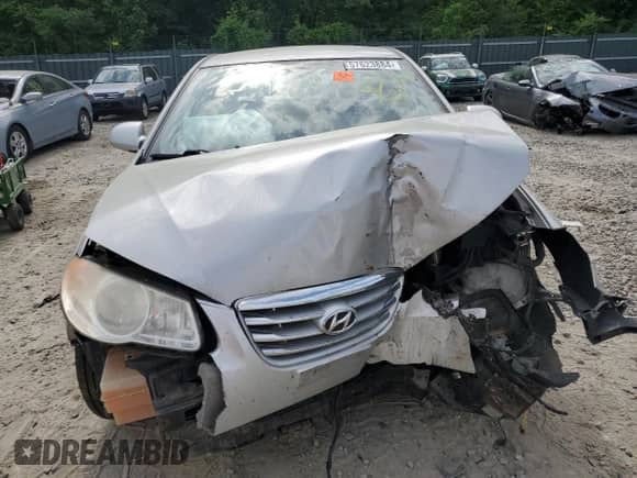 2010 Hyundai Elantra GLS z VIN KMHDU4AD2AU846389, wystawiony jako Copart lot #57623884 z przebiegiem Nie podano mil oraz Szkoda całkowita • Salvage title. Historia ofert i sprzedaży dostępna na DreamBid. Obrazek 5.