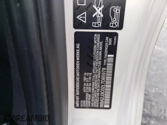 ✅ 2020 BMW 2 Series 230i xDrive • VIN: WBA2J3C02L7D85978 • Lot: 75783873. Listed on Copart with 36,270 mi. Free auction sales archive from the USA and detailed vehicle history report at DreamBid. Image 12.