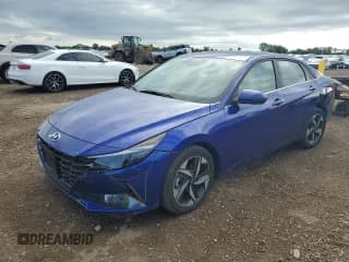✅ 2023 Hyundai Elantra Limited • VIN: KMHLN4AJ2PU091249 • Lot: 61243225. Listed on Copart with 15,402 mi. Free auction sales archive from the USA and detailed vehicle history report at DreamBid. Image 1.