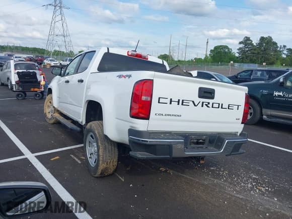 ✅ 2022 Chevrolet Colorado 4WD Work Truck • VIN: 1GCGTBEN6N1127343 • Lot: 42106816. Listed on IAAI with 26,676 mi. Free auction sales archive from the USA and detailed vehicle history report at DreamBid. Image 3.