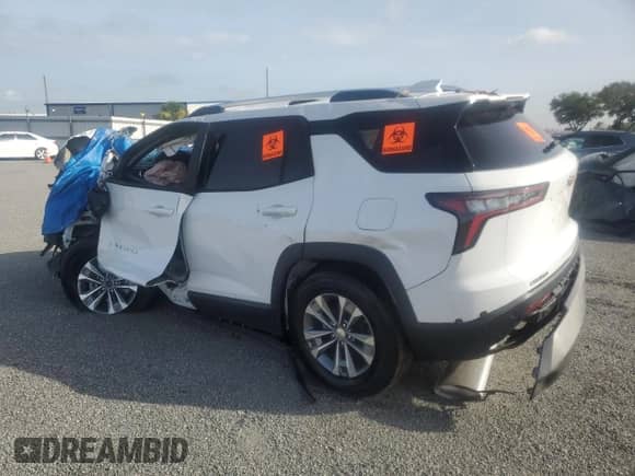 2025 Chevrolet Equinox FWD LT с VIN 3GNAXHEG4SL283813, выставлен на аукционе Copart как лот 59668905 с пробегом Не указан миль и На запчасти • Non repairable. История ставок и продаж доступна на DreamBid. Изображение 2.